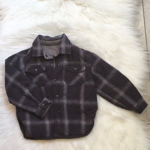 Kids Reversible Flannel Windbreaker Jacket